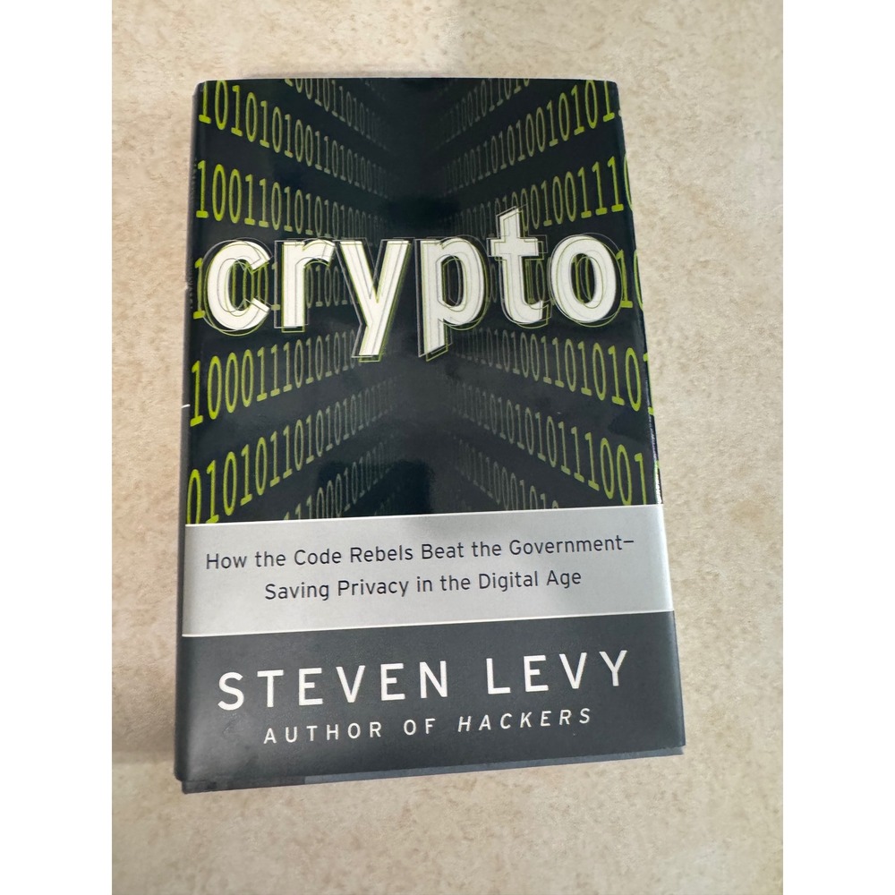 Crypto Steven Levy First Edition Hardcover 2001 Viking Technology History Book